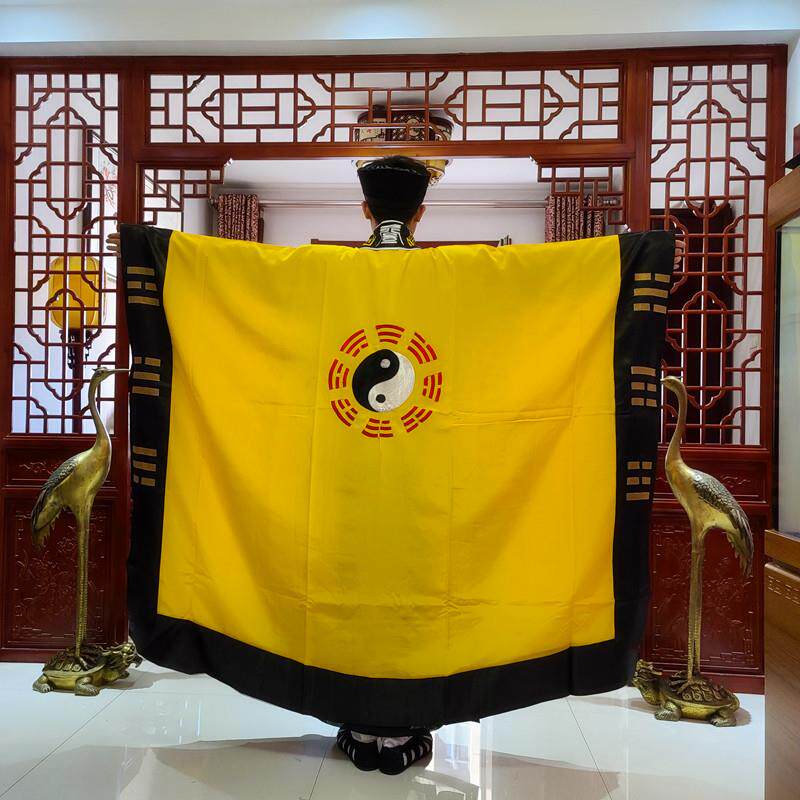 新款经衣寿领经师服装太极八卦法衣法服道服道袍法袍汉服舞台表演