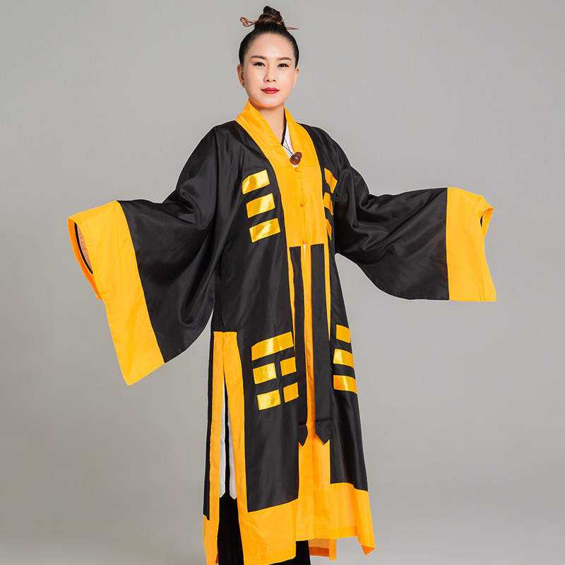 武当山服装林正英道袍道士穿的衣服高功法衣三清长袍八卦经衣法袍