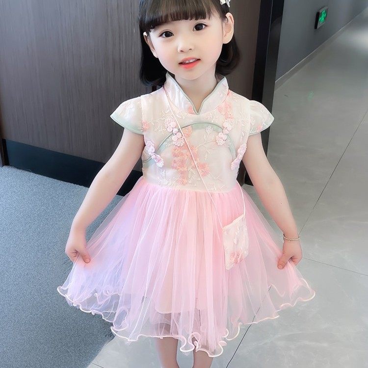 品牌专柜女童夏季连衣裙女宝宝