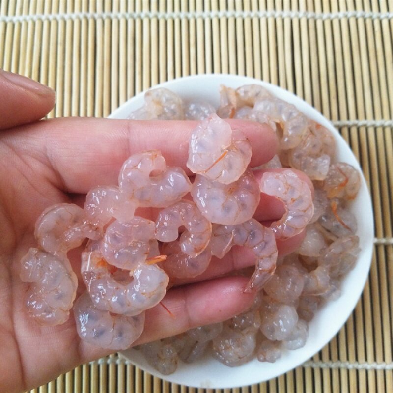 青岛新鲜小虾仁冷冻虾仁海虾现剥虾肉1000g水饺馄饨用包邮