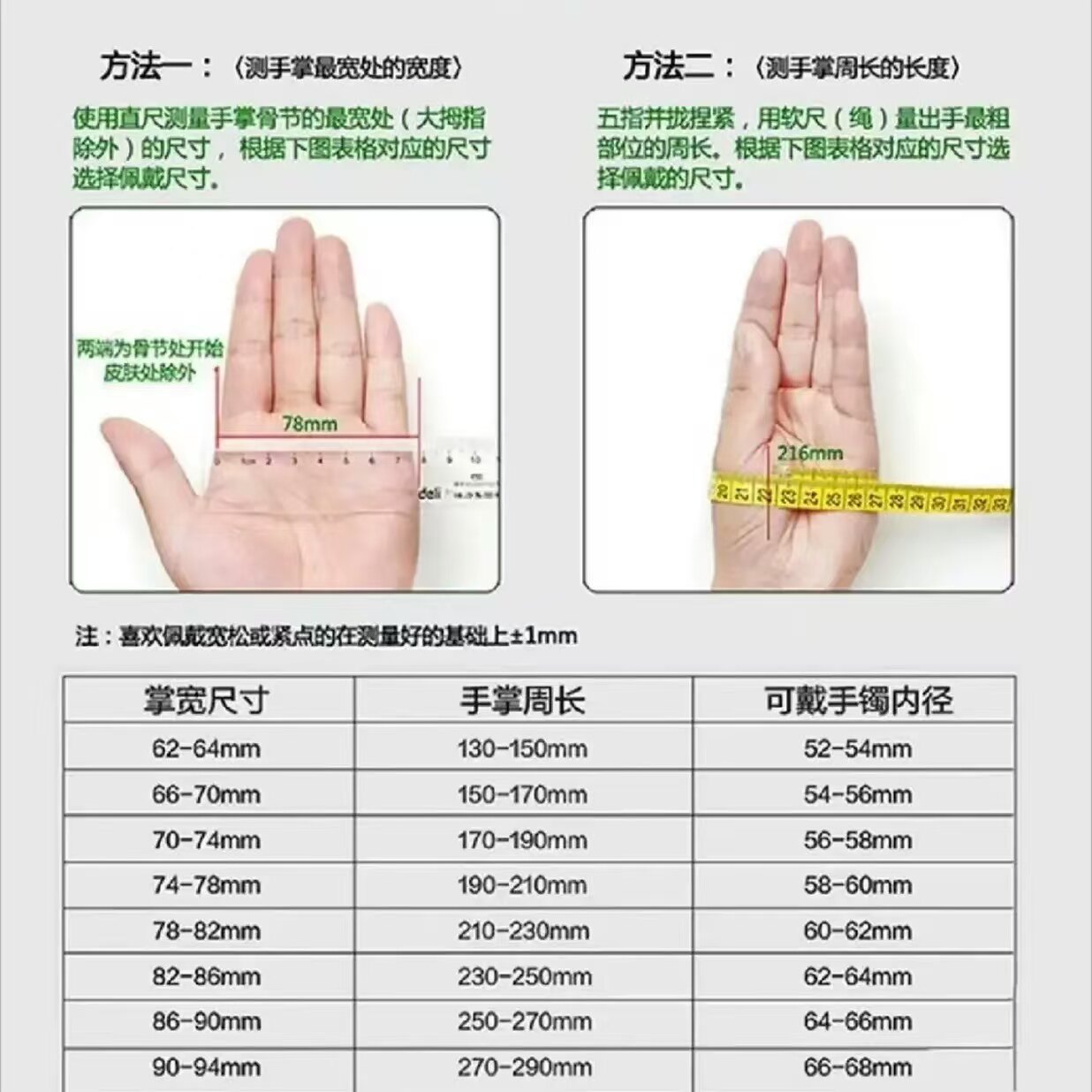 【圈口测量图 】不知道怎么拍对照圈口下单