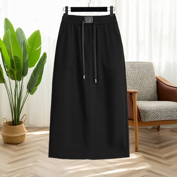 加大码简约舒适休闲百搭直筒裙女