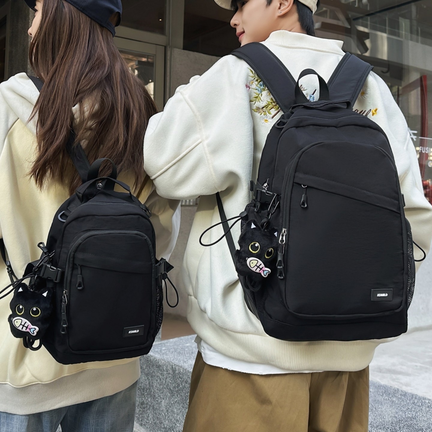 简约书包女轻便大学生双肩包多功能两用小型背包男防水胸包斜挎包,箱包皮具/热销女包/男包,双肩背包,淘宝优惠券,粉丝福利购,淘宝优惠卷