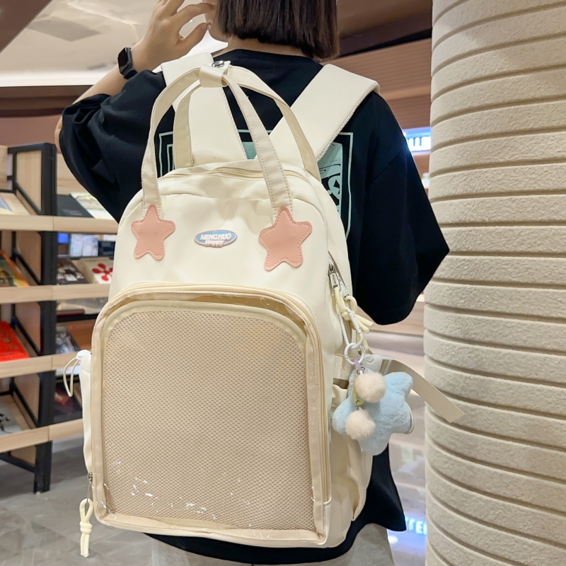 曼普森校园通勤男女百搭双肩背包