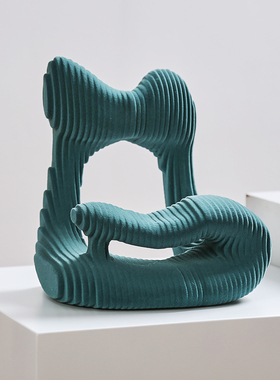 摆件书房几何树脂现代简约