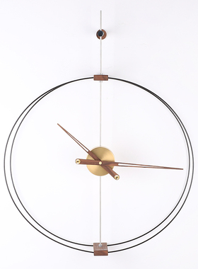 室内轻奢风客厅创意样板间时钟