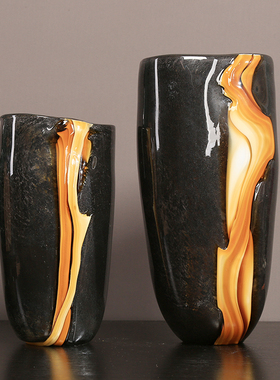 琉璃水培美式风样板房现代花瓶