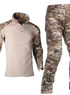 战狼同款迷彩蛙服男女套装春夏季户外作训服CS拓展战术服军迷服装