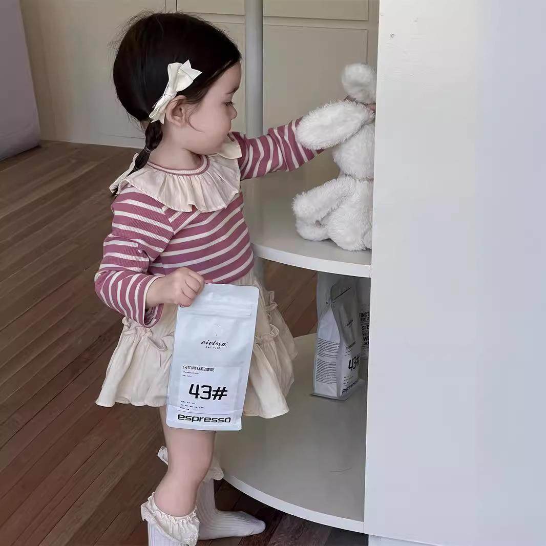 英国NEXT女童可爱裙子2025新款春秋韩版童装女宝宝条纹娃娃衫套装,童装/婴儿装/亲子装,套装,淘宝优惠券,粉丝福利购,淘宝优惠卷