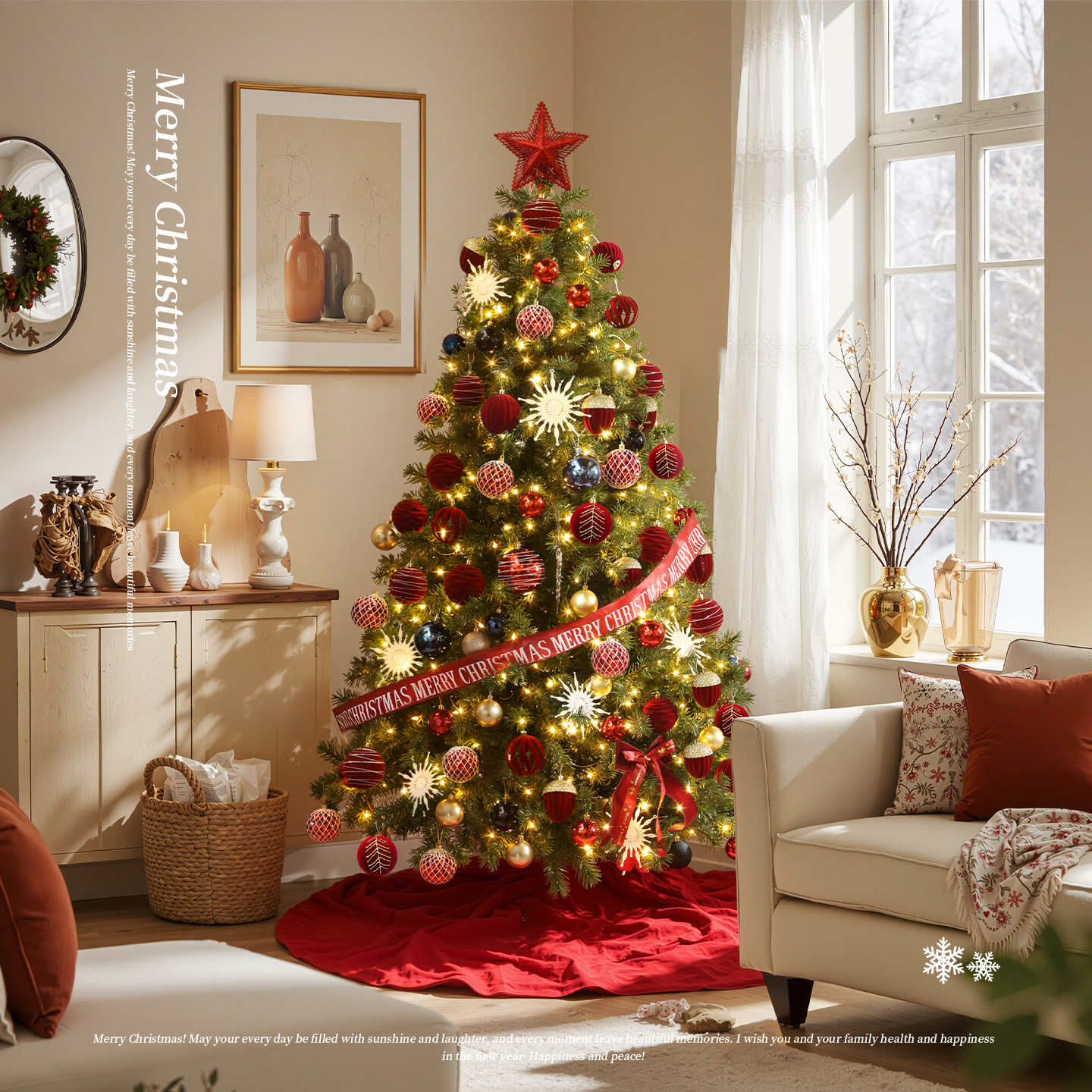 迷饰新款圣诞树家用大型diy摆件