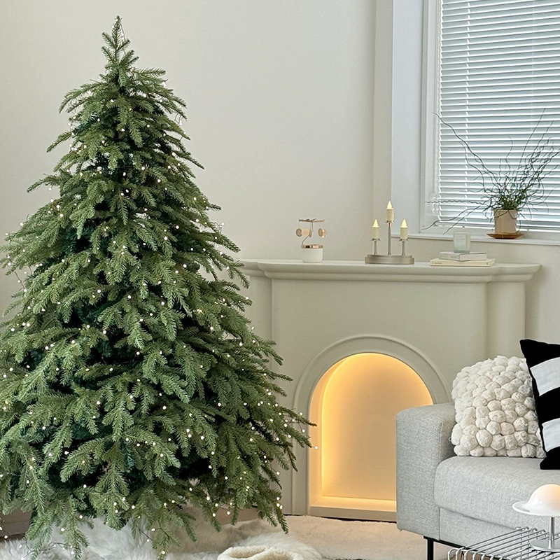 圣诞树新款加密家用ins风仿真手工diy圣诞节装饰品氛围场景大摆件