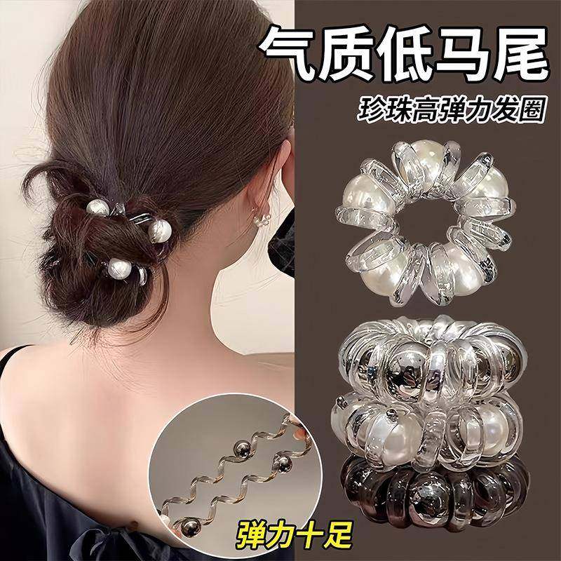 电话线发圈时尚简约高颜值头绳高弹力气质皮筋女扎头发绳不伤发,家庭/个人清洁工具,发圈/发网,淘宝优惠券,粉丝福利购,淘宝优惠卷