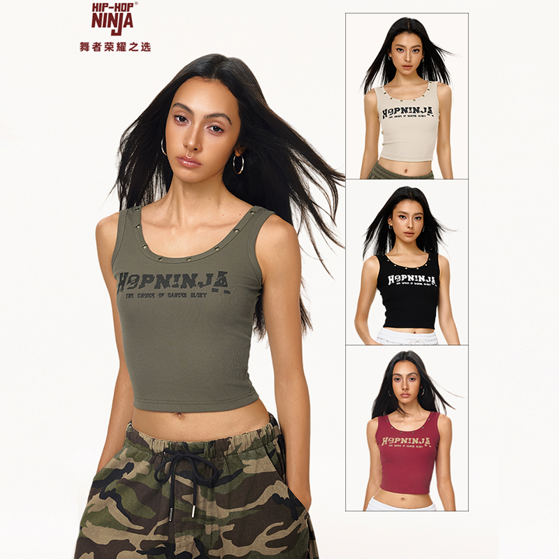 HIPHOPNINJA美式辣妹吊带背心