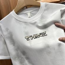 t恤新款式2025高端品牌潮牌短袖男款美式高街男装夏季宽松上衣服