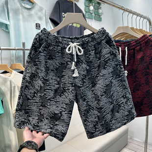 男士短裤子夏季直筒宽松休闲裤男装百搭潮流青少年酷帅气迷彩卫裤