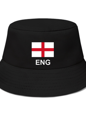 英格兰England国家队渔夫帽遮阳帽男女士防晒帽新款帽子夏设 无界