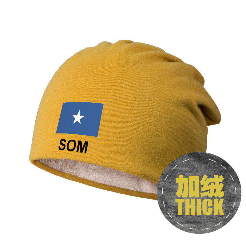 索马里somalia包头帽防风睡加绒堆堆帽子男女保暖围脖头巾设 无界