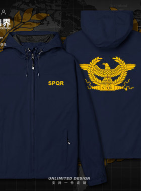 古罗马帝国共和国文明SPQR冲锋衣男女历史潮速干外套秋装设 无界