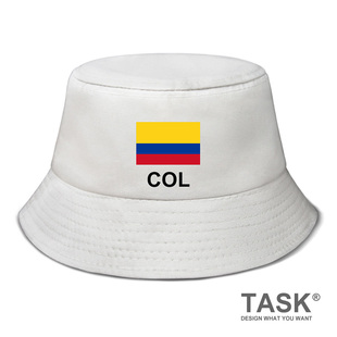 无界 国家哥伦比亚Colombia帽子太阳帽渔夫帽男女防晒帽钓鱼帽设