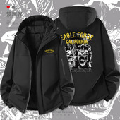 动物图案棉袄外套潮设 雄鹰怒狮EAGLE FORCE加厚棉服男女个性 无界