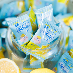 寻脆记海盐咸柠檬糖果汁果味硬糖喜糖火锅酒店招待糖果小零食