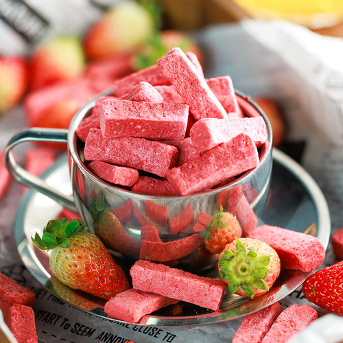 寻脆记FD冻干草莓条草莓干水果干办公室健康休闲解馋小零食30g