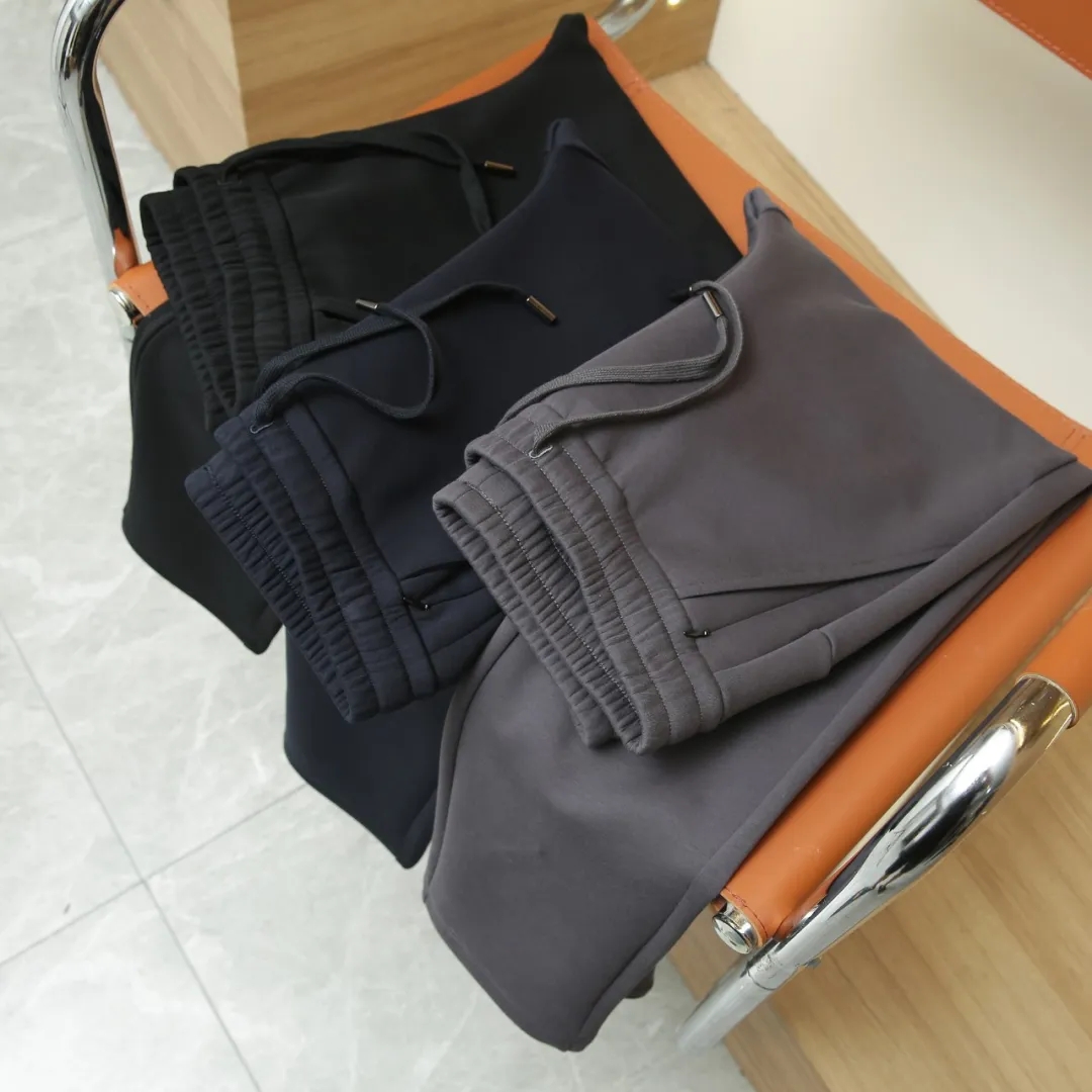 高弹舒适双面针织水柔棉运动卫裤