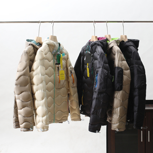 高颜值吐司服撞色拼接羽绒服男女同款秋冬轻暖型90白鸭绒连帽外套