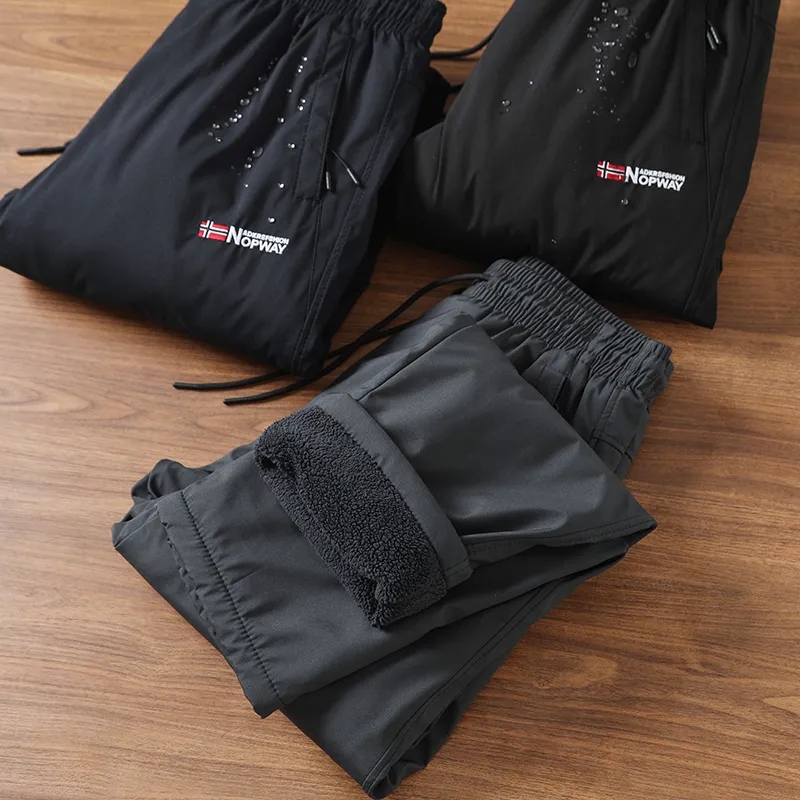 挪威户外巨保暖双层防风休闲裤