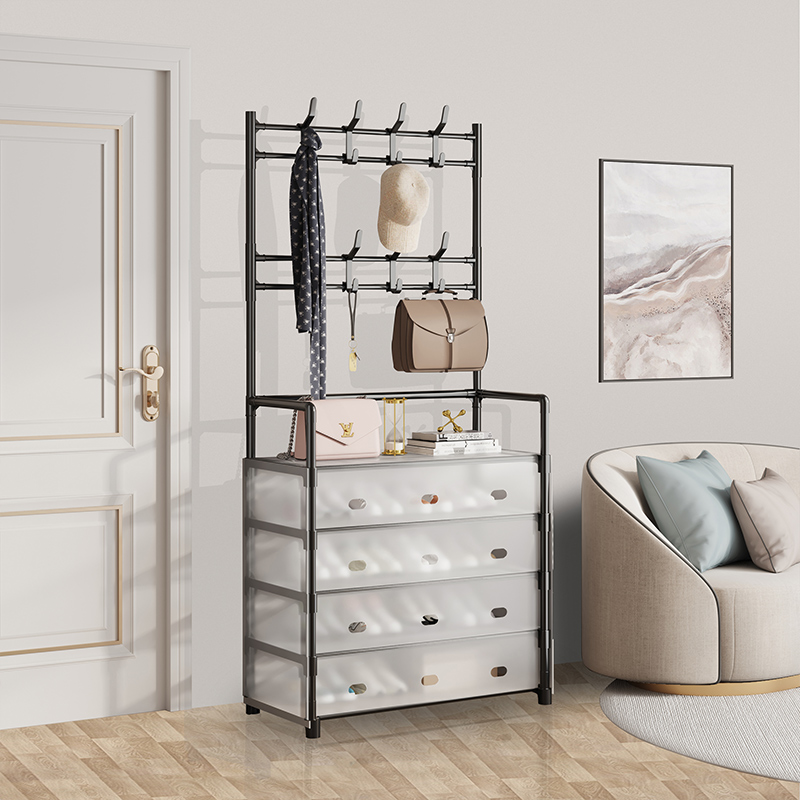 鞋架落地卧室家用门口挂衣架