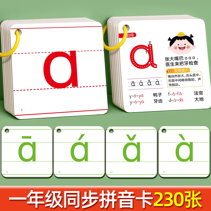 汉语拼音全套学习卡片加厚