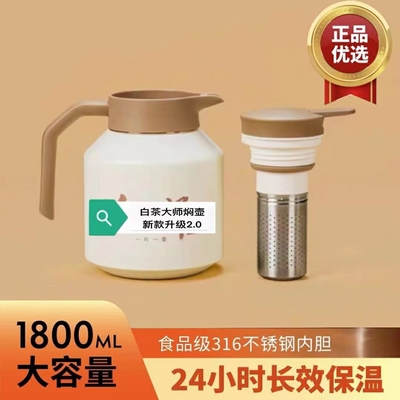 白大师方片壶福鼎白茶闷泡壶