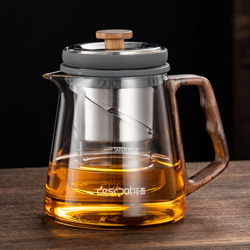 全玻璃内胆飘逸杯茶壶旋转升降