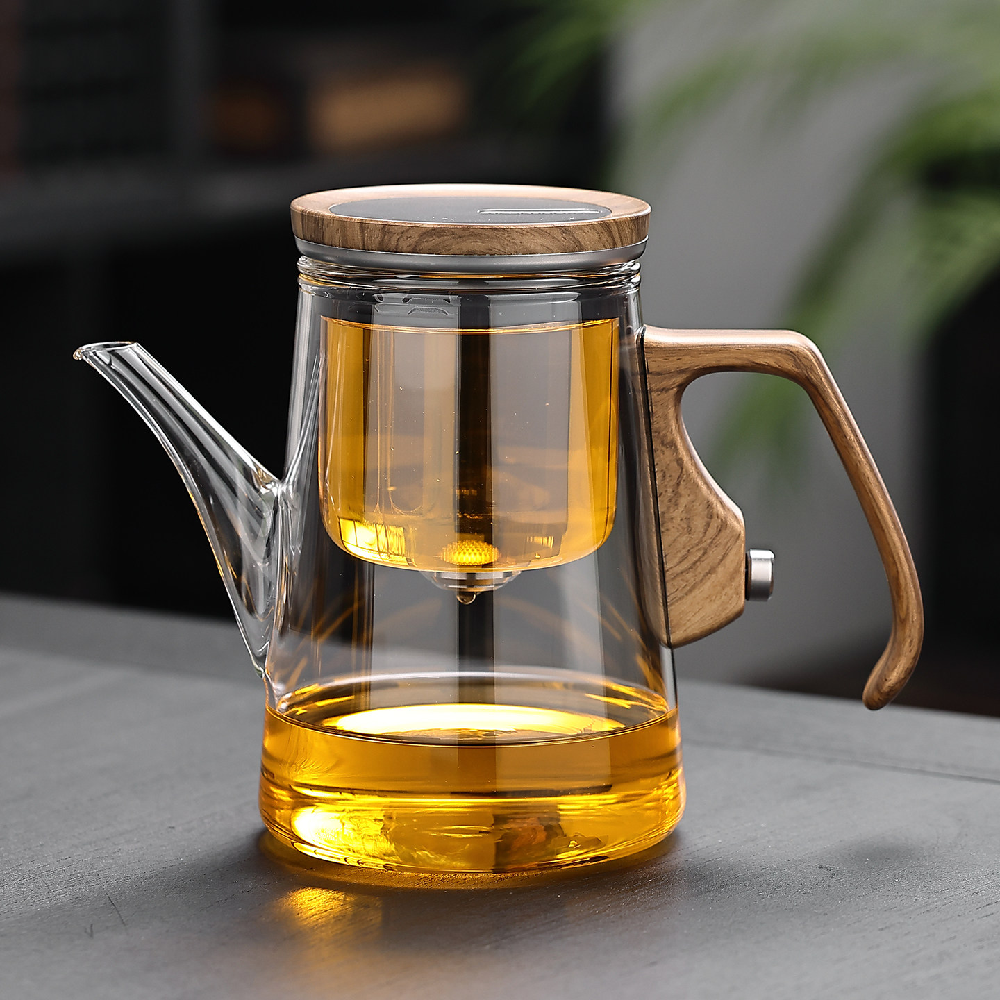 高档磁吸飘逸杯家用办公茶水分离杯茶具泡茶壶耐热玻璃过滤冲茶器