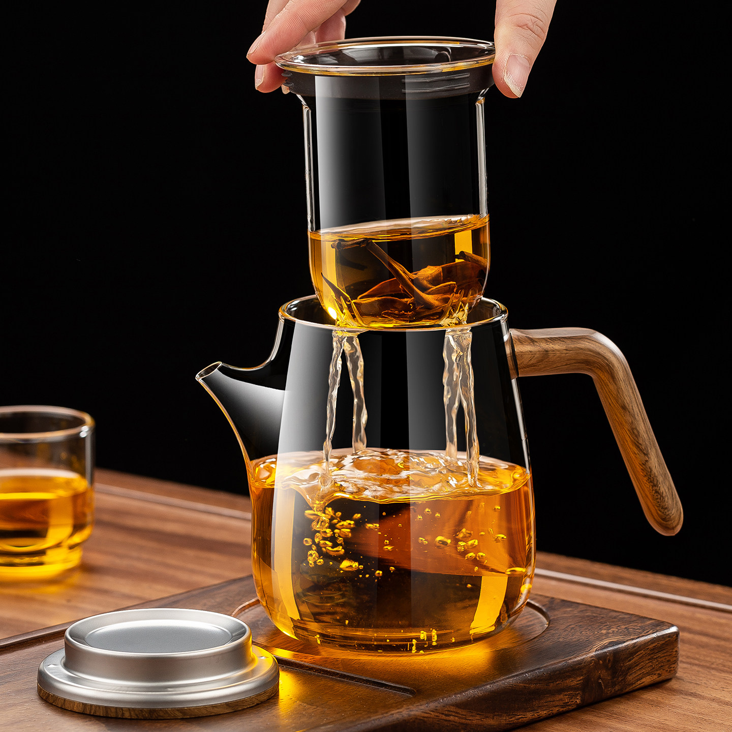 茶壶泡茶家用顶壶新款茶水分离杯子耐热加厚办公家用过滤冲茶器具