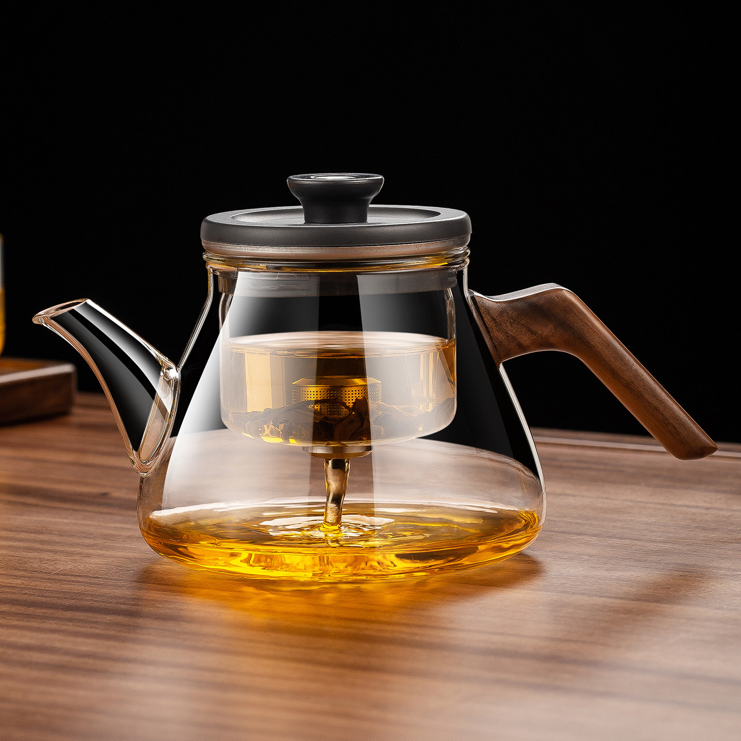 高硼硅玻璃飘逸杯大容量耐高温一键过滤茶水分离泡茶壶家用冲茶具