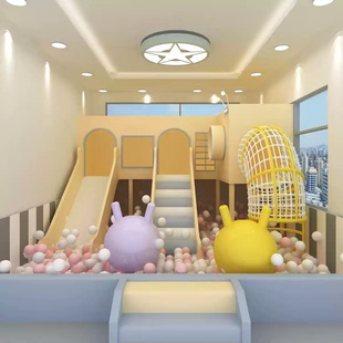 淘气堡儿童乐园厂家定制室内大小型娱乐商场架空层滑梯游乐场设施