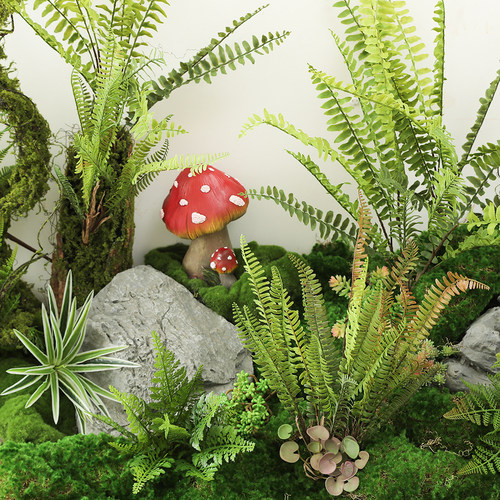 4-19花觅苔藓仿真绿植摆件