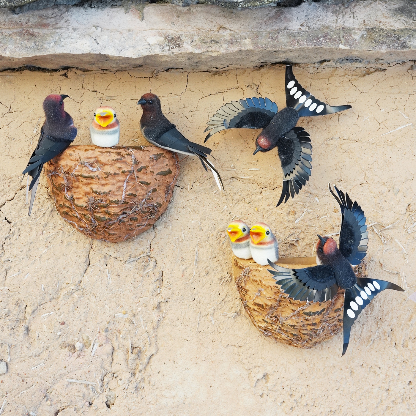 仿真鸟窝鸟巢户外庭院摆件