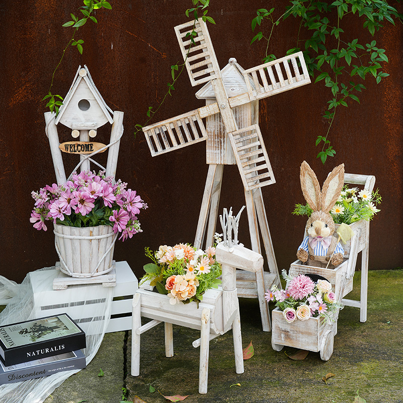创意木质花架幼儿园环创材料网红民宿阳台别墅庭院造景景观装饰