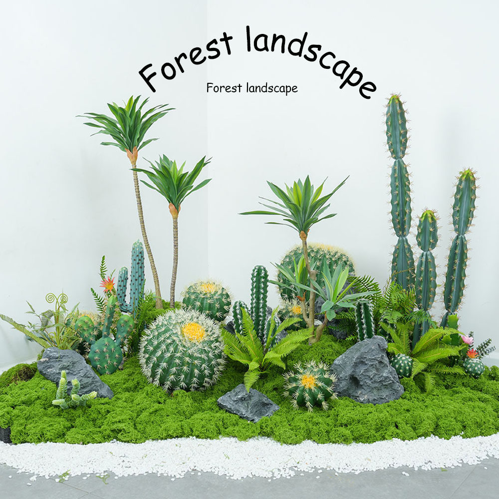 热带雨林植物仿真仙人掌球迷你造景组合套餐仙人柱微景观橱窗摆件,家居饰品,仿真植物盆景,淘宝优惠券,粉丝福利购,淘宝优惠卷