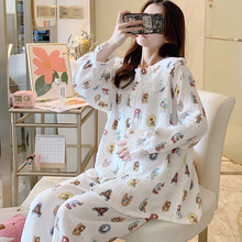 月子服孕妇睡衣春秋夹棉哺乳喂奶怀孕期冬纯棉保暖住出院家居服详情16