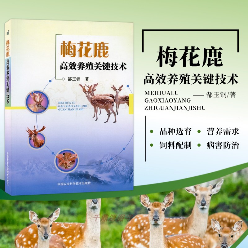 正版书籍梅花鹿高效养殖关键技术