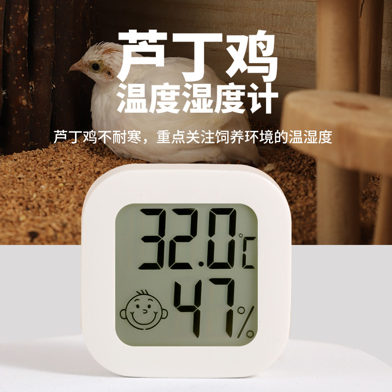 芦丁鸡温度计用品鹦鹉育雏鸡舍鸡场温度计卢丁鸡养殖鸡孵化温湿度