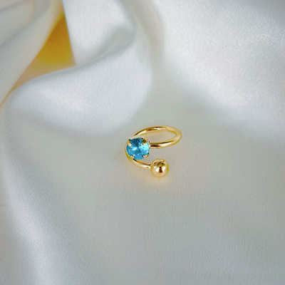 真空镀金戒指justine不变色