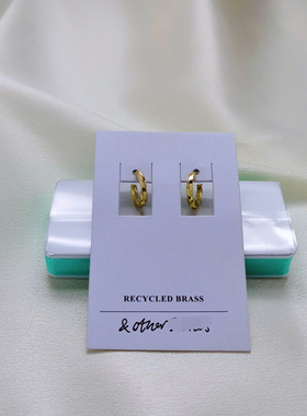 缀星外贸原单折扣otherstories/os家镀真金莫比乌斯环几何耳环