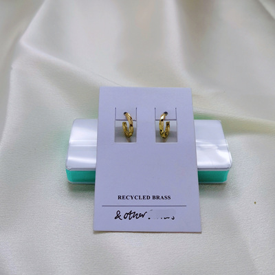 缀星外贸原单折扣otherstories/os家镀真金莫比乌斯环几何耳环