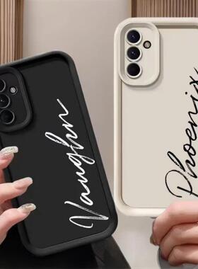 新款手机壳个性英文适用S26至尊手机壳GalaxyA35/新款A55元气壳ins风A16保护套