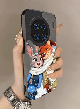 新款手机壳情侣朱迪尼克适用vivoX90壳x90pro+圣诞翻毛皮全包防摔保护壳保护套