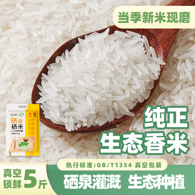 【新米】吉内得富硒大米5斤长粒香大米籼米丝苗米煲仔饭专用米